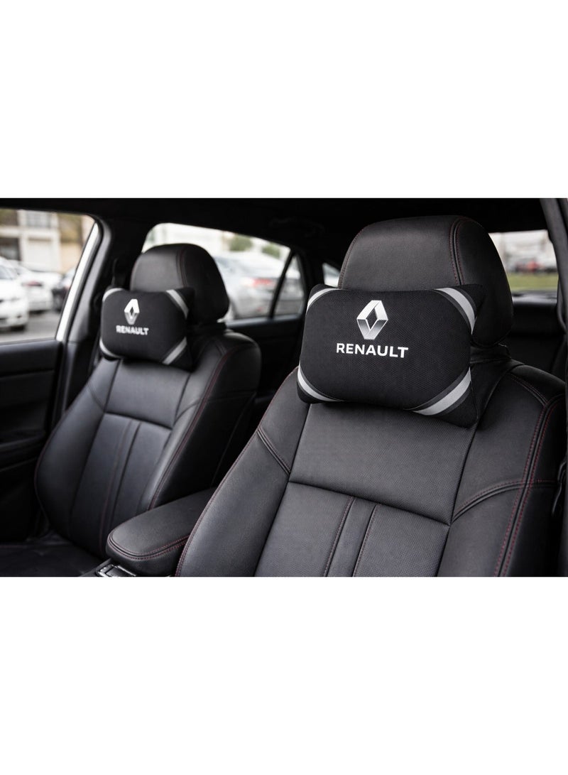 RENAULT Pair of Car Neck Support Pillows – Compatible with Renault - Image 1